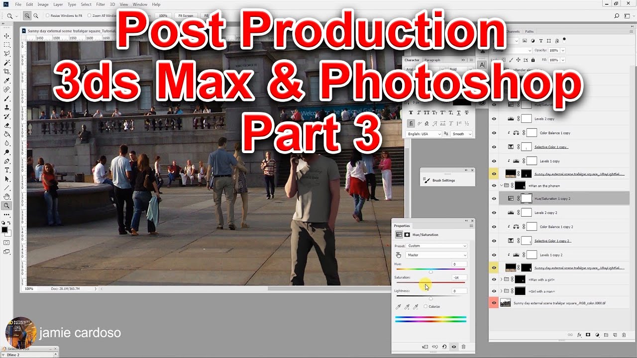 Post Production: 3ds max & Photoshop part 3 (CC)