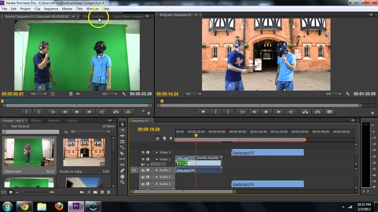 Adobe Premiere - How to Remove Green Screen (Chroma Key, Remove Background) Tutorial