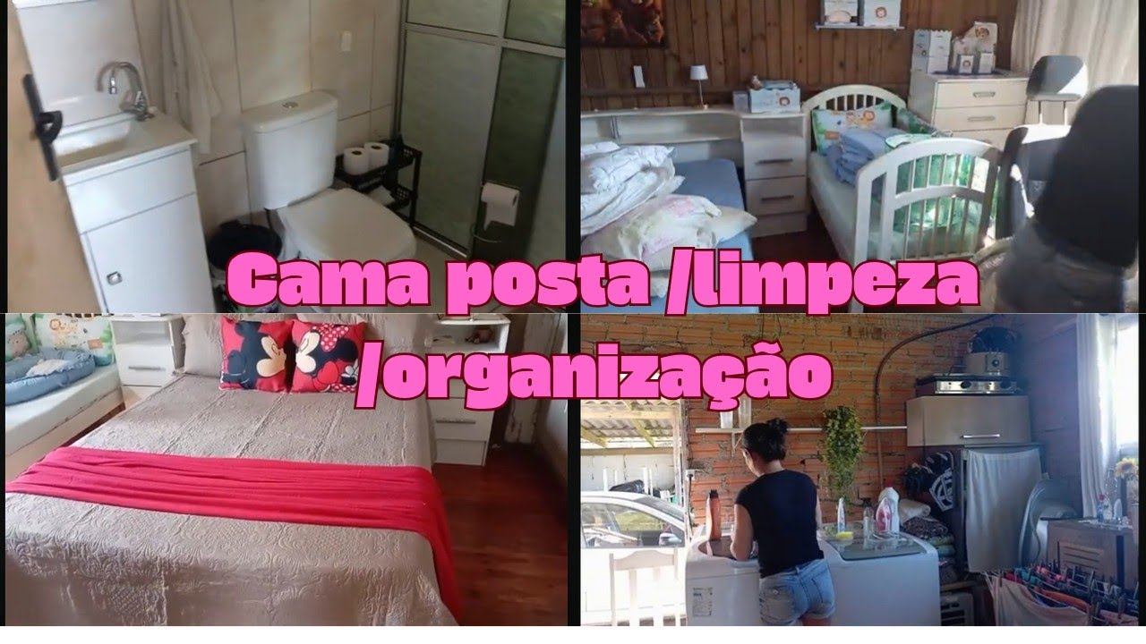 Minha rotina/fiz uma cama posta nova/comprei um abajur para o Michel 