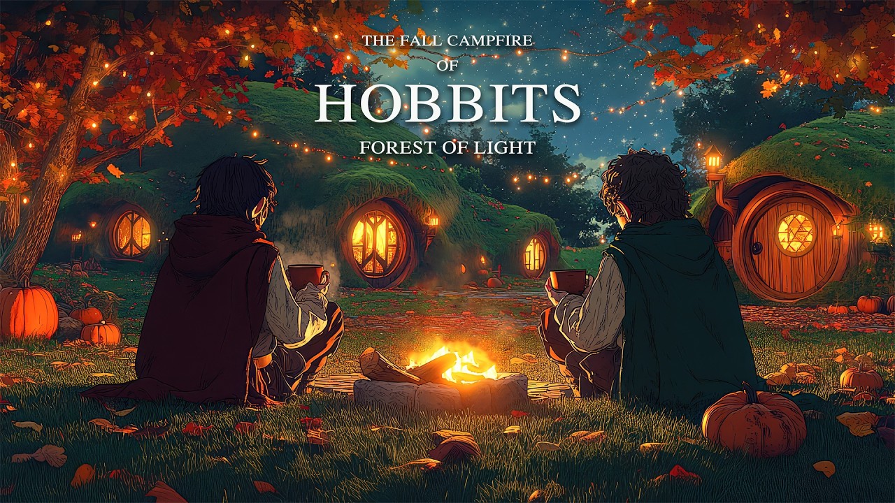 Medieval Celtic Music For Relaxation & Calm | The Fall Campfire Of Hobbits