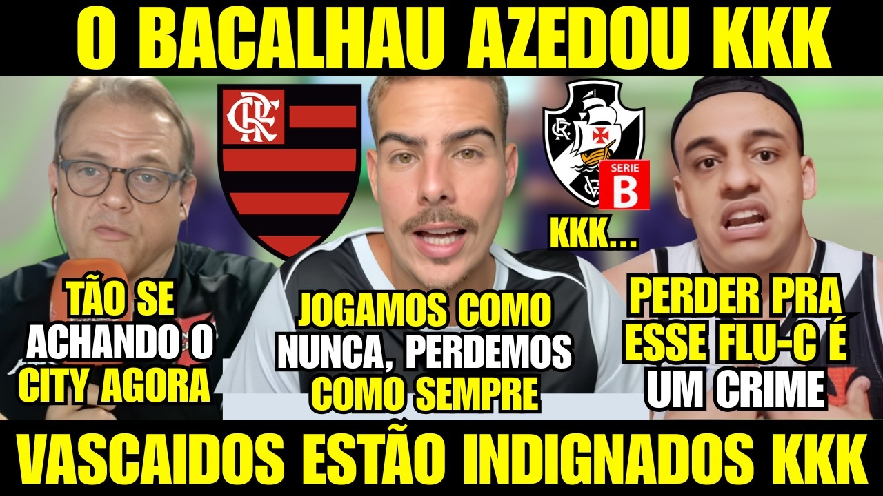 MIDIA VASCAINA SURTA COM ELIMINAÇÃO E SE REVOLTA COM SOBERBA DO FLUMINENSE KKK