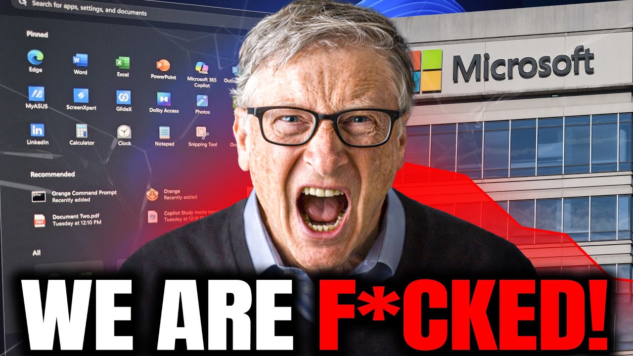 Bill Gates FURIOUS As Windows 11 Forces Users To ABANDON Microsoft