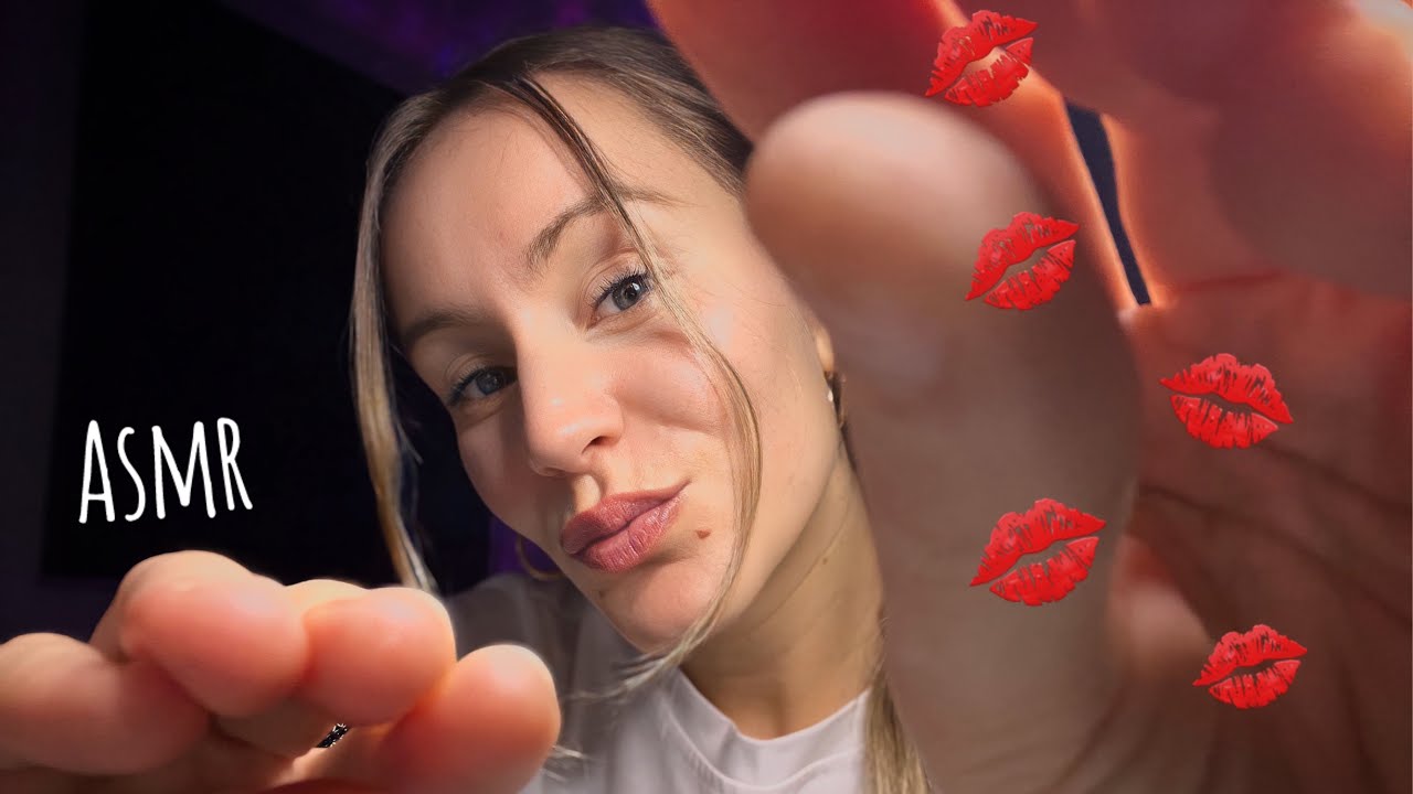 ASMR te lleno de BESITOS💋(besitos con visuales de mi despedida) kiss sounds