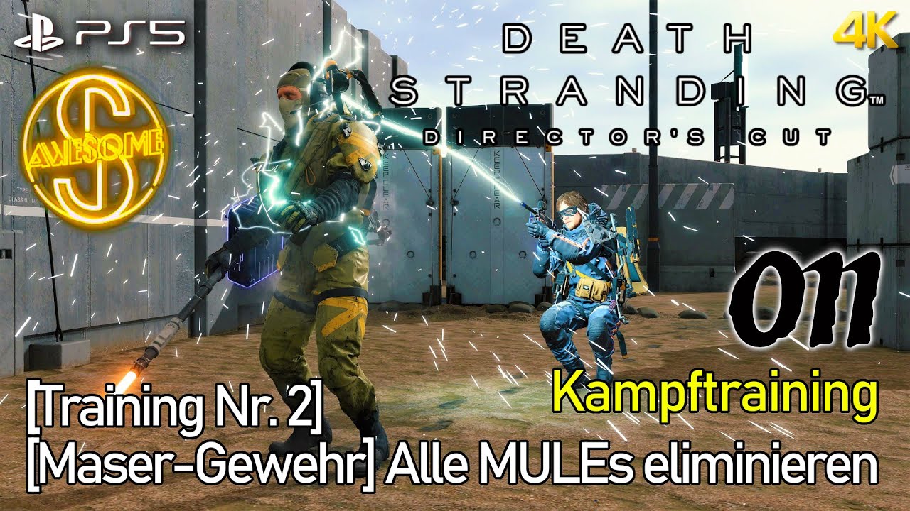 Death Stranding PS5 #011 • Training #2 [Maser-Gewehr] Alle MULEs eliminieren [S] • Director's Cut