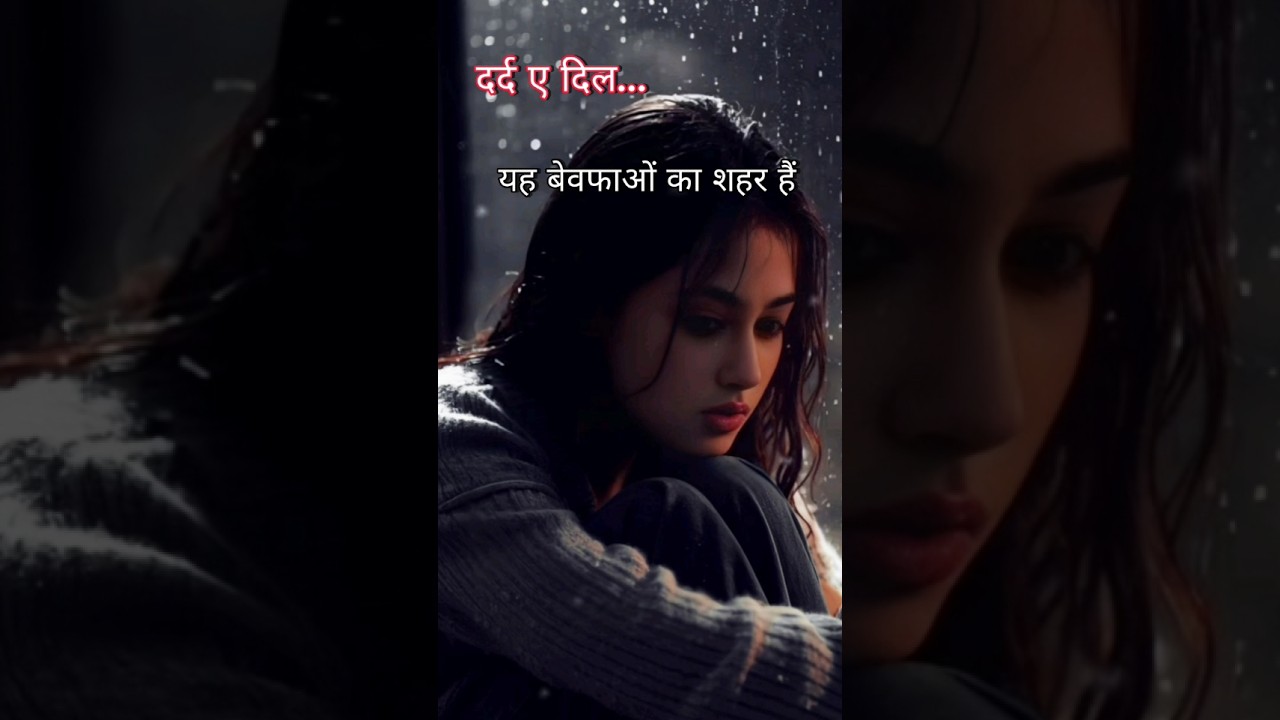 Bewafa ka shahar hai ❤️&zwj;🩹 sad shayari status 🥀 broken heart status 💔 #sad #love #status