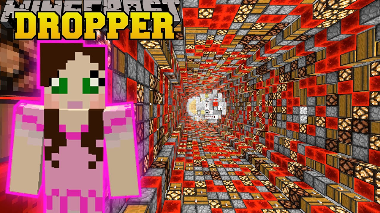 Minecraft: 10 ЭПИЧЕСКИХ ДРОППЕРОВ! — (СМОЖЕТЕ ЛИ ВЫ ВЫЖИТЬ ПОД ДРОПАМИ?) — Пользовательская карта