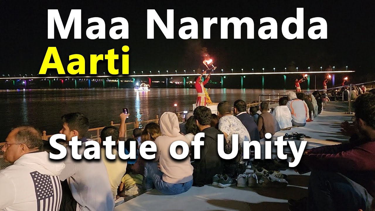 Narmada Aarti at Statue of Unity | Latest Timings 2025 | Complete 17 mts Aarti | 4K Resolution