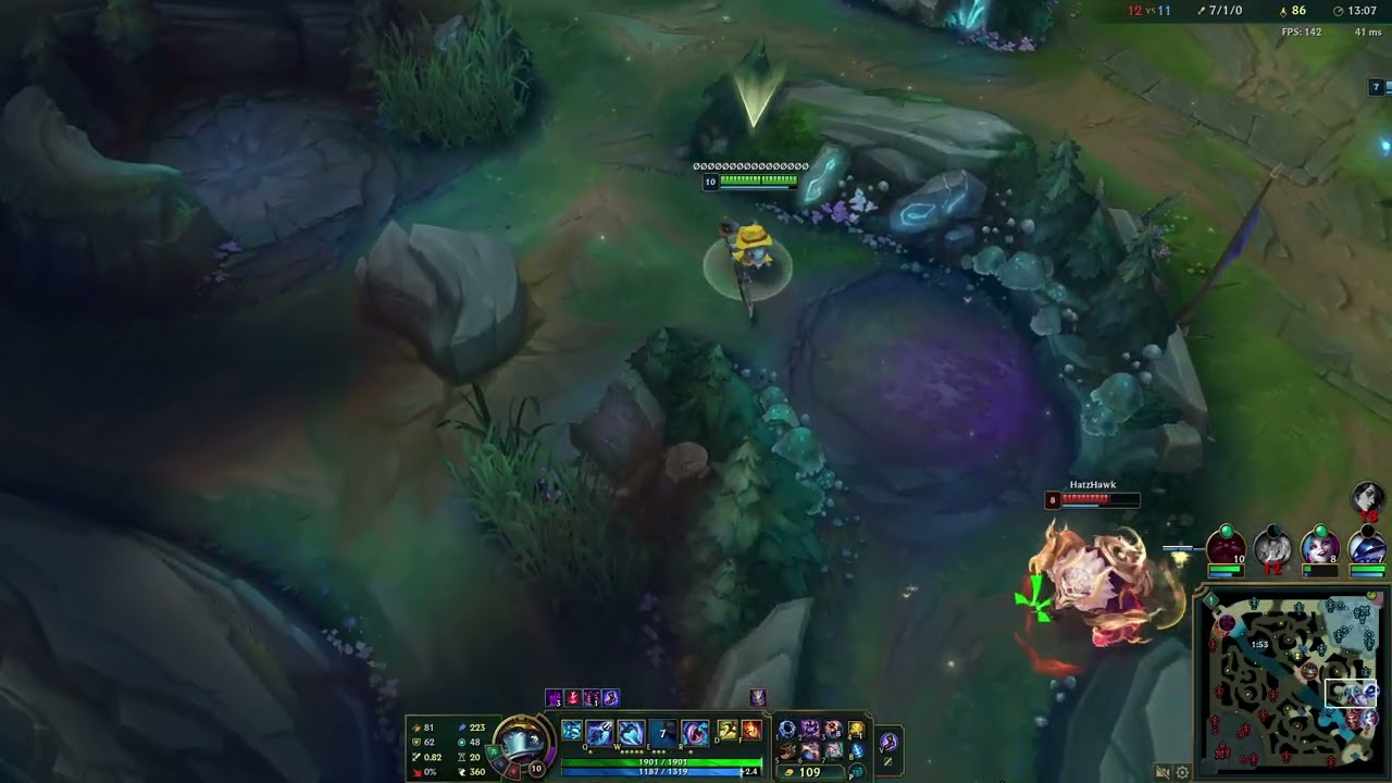 G2 Fizz vs Kench Win KDA 17/2/8 2/22/26