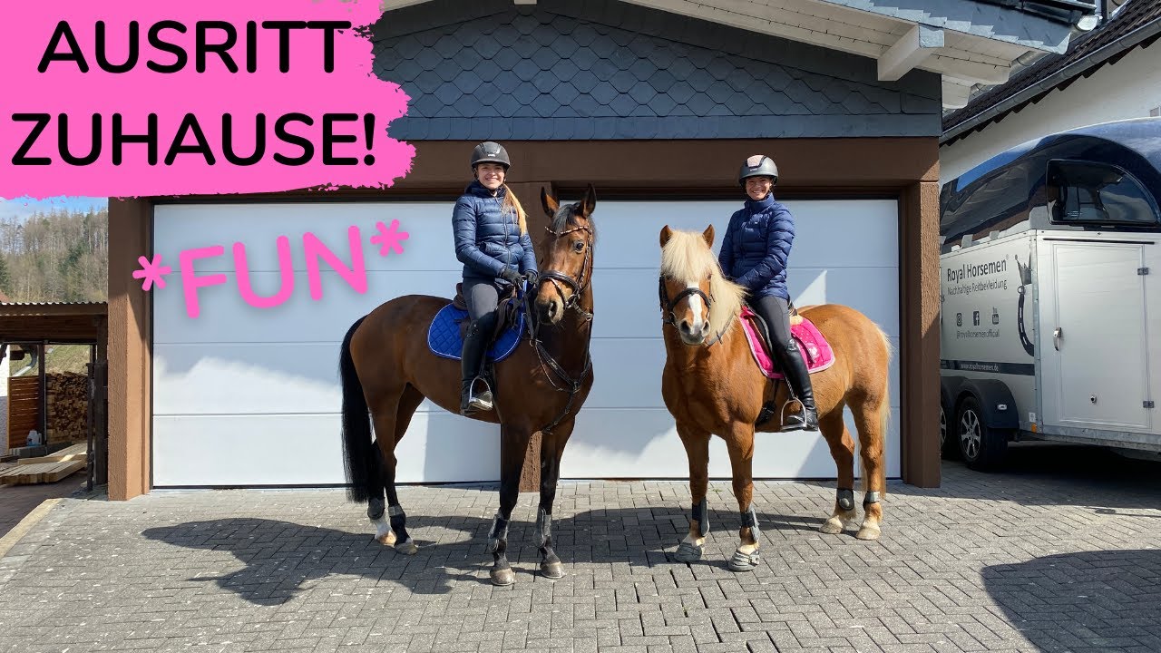 ZUHAUSE AUSREITEN 😍🐴 | Marina und die Ponys