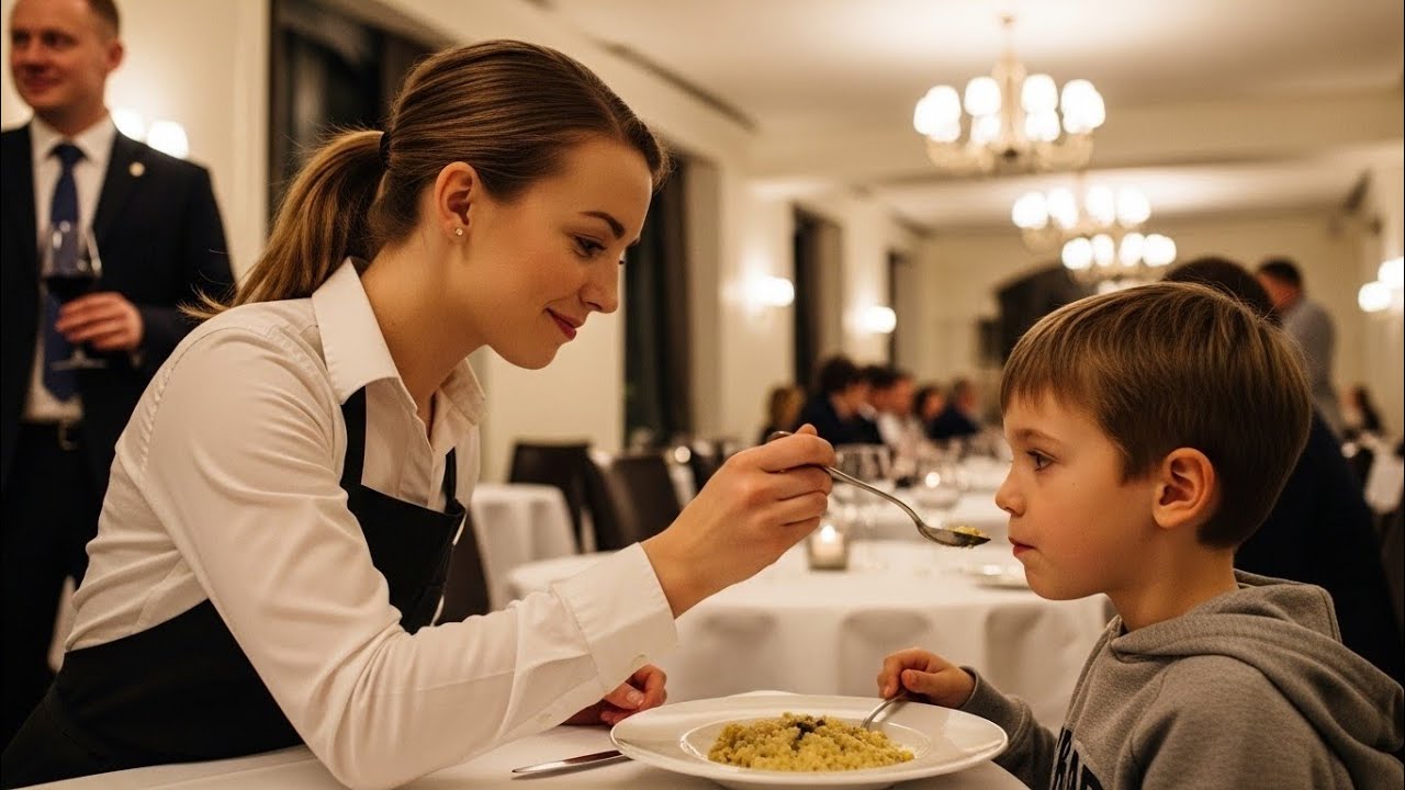 MESERA ALIMENTA A UN NIÑO CON DISCAPACIDAD, SIN SABER QUE ERA HIJO DE UN MILLONARIO