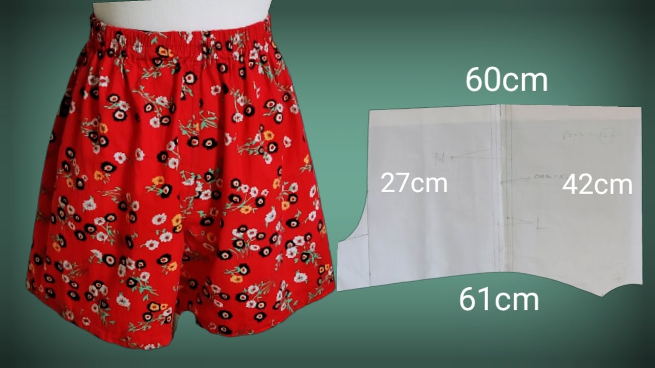 만들기 쉽고 입어서 편한 트렁크 팬티/Easy to make and comfortable to wear trunk panties