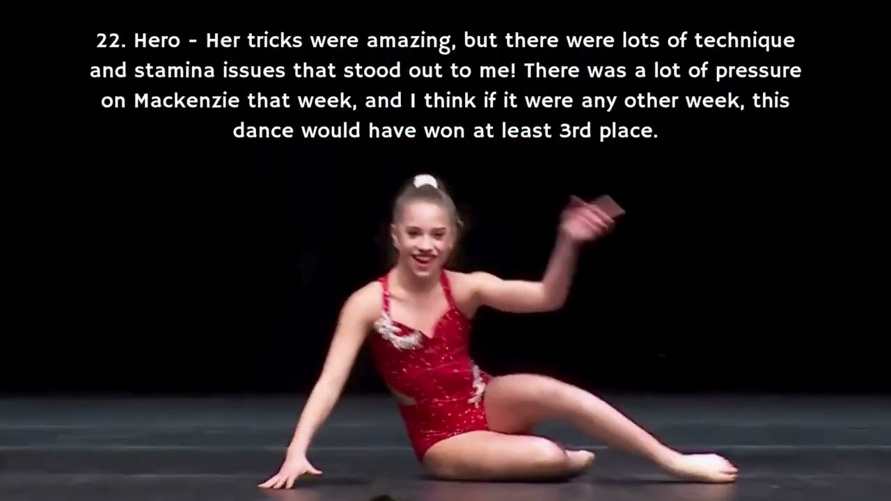 Ranking Mackenzie Ziegler's Solos (1-39)