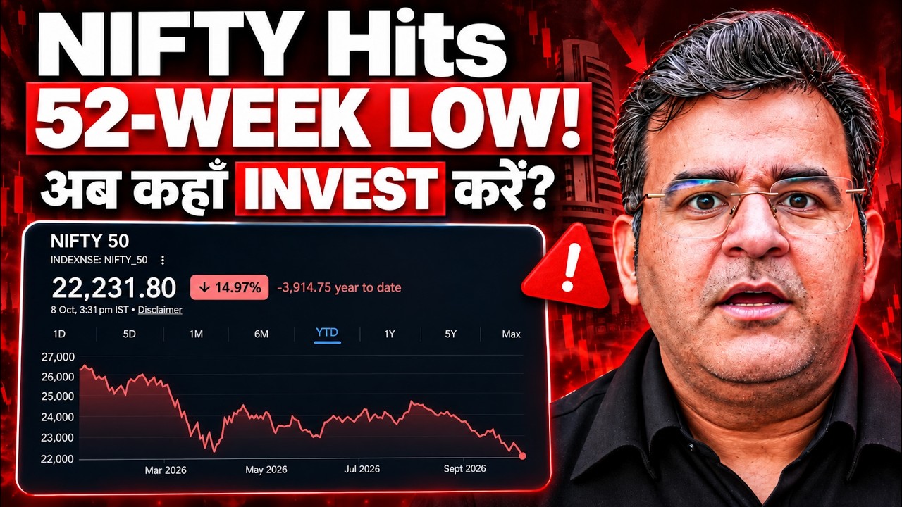 Stock Market Crash: Nifty 52-Week Low! | Where to Invest Now?