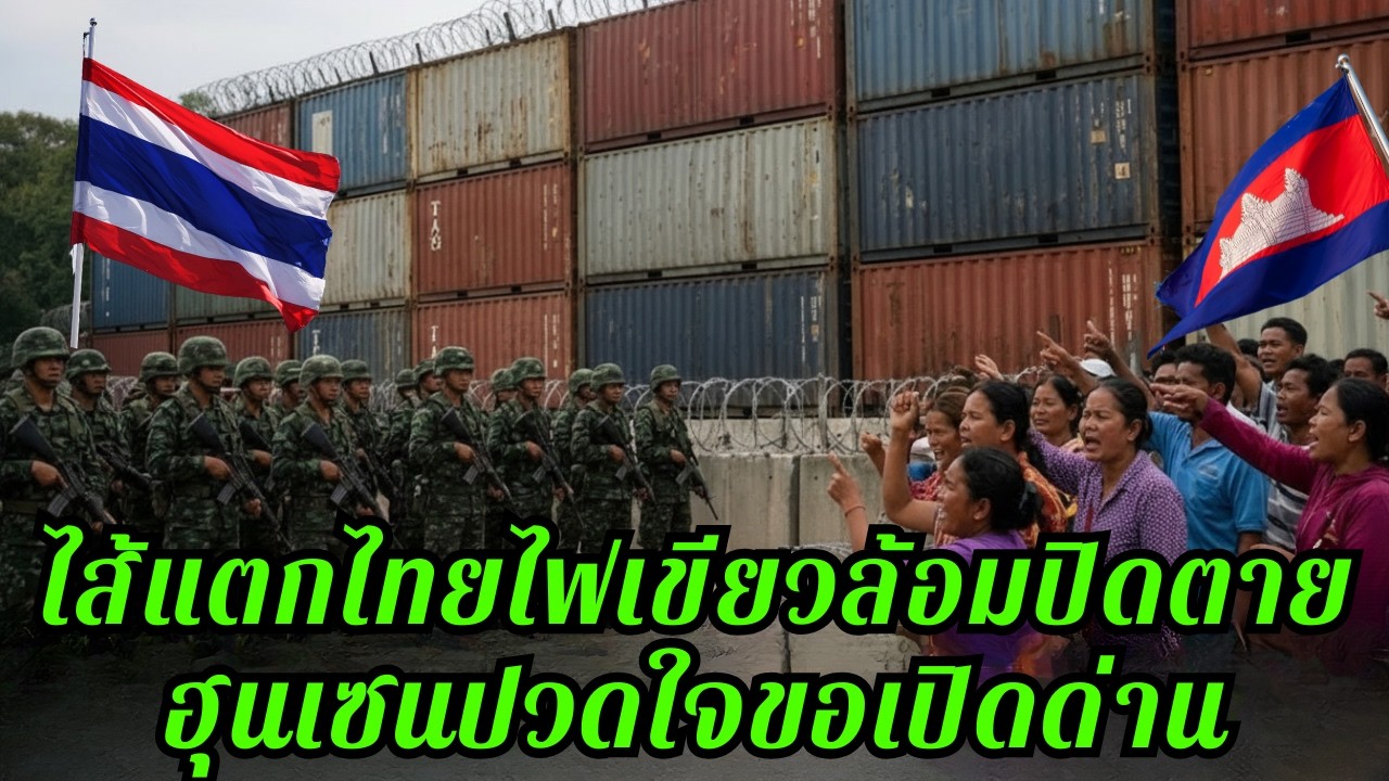 สื่อนอกจับตา! เขมรไส้แตก ไทยปิดชายแดนทันที ฮุนเซนรีบขอเปิดด่าน