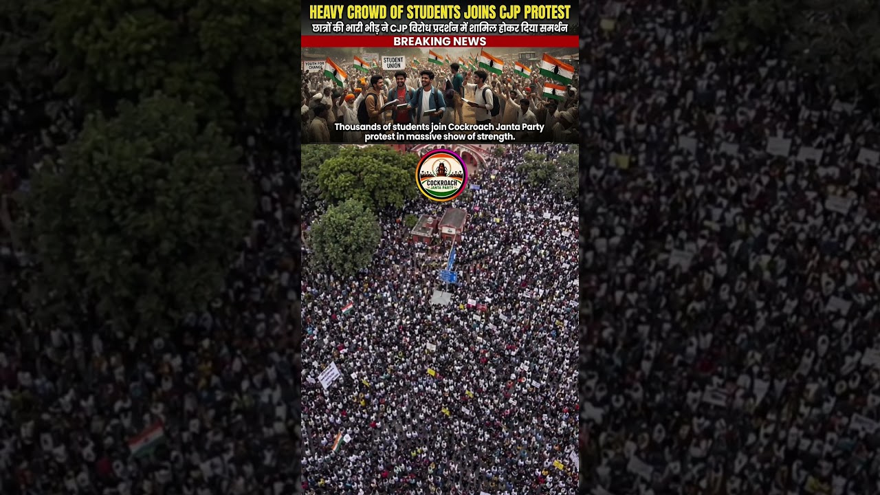 Heavy Crowd of Students Joins CJP Protest #shorts #cjp #cjpprotest