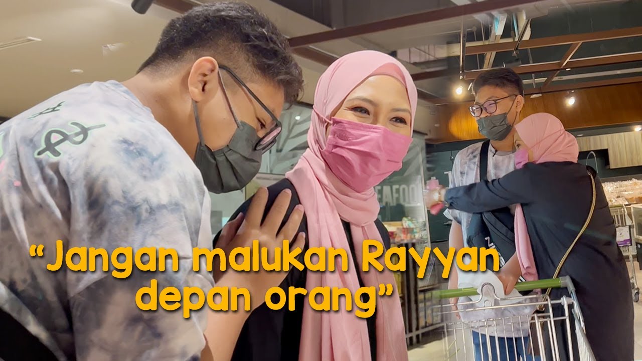 Rayyan malu bila mama suruh buat benda ni...