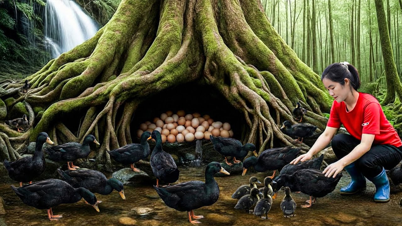 Full Video Harvesting 1000Kg of Black Ducks and Duck Eggs After 3 Months Raising Ducks, Go to market