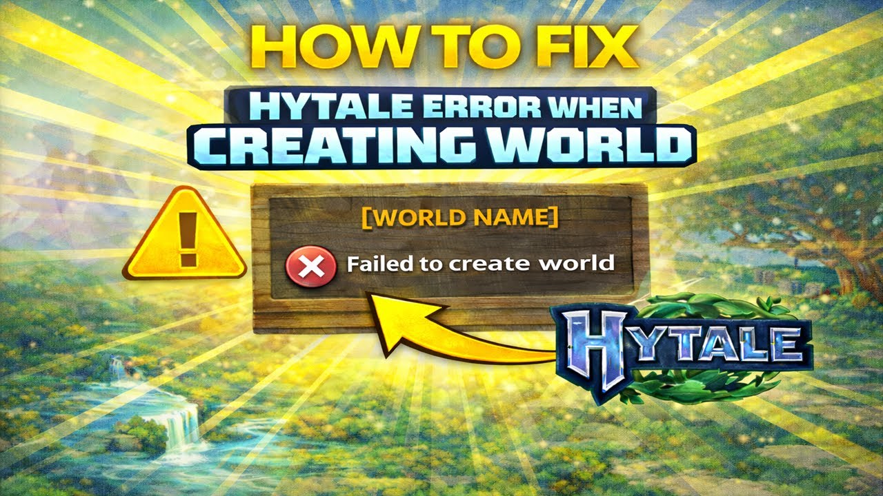 How to Fix Hytale Error When Creating a World (Step by Step)