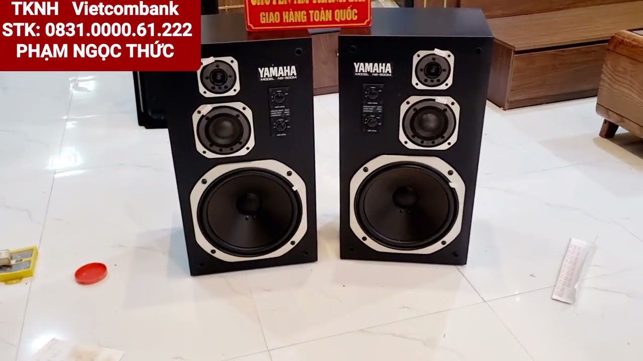 Loa yamaha NS 500M trùng seri đẹp keng . Chất âm quá ổn bass 30 giá chỉ bằng cặp 25cm