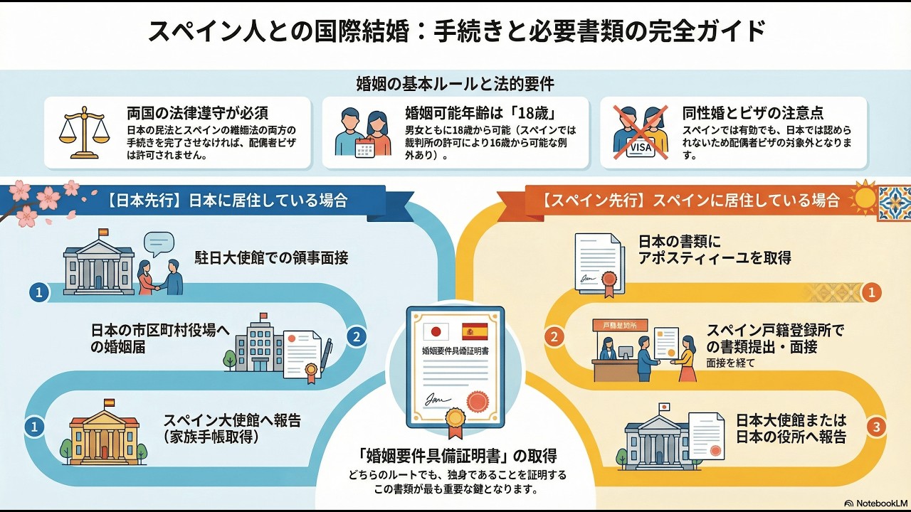 スペイン人との国際結婚はどうすれば良いですか？