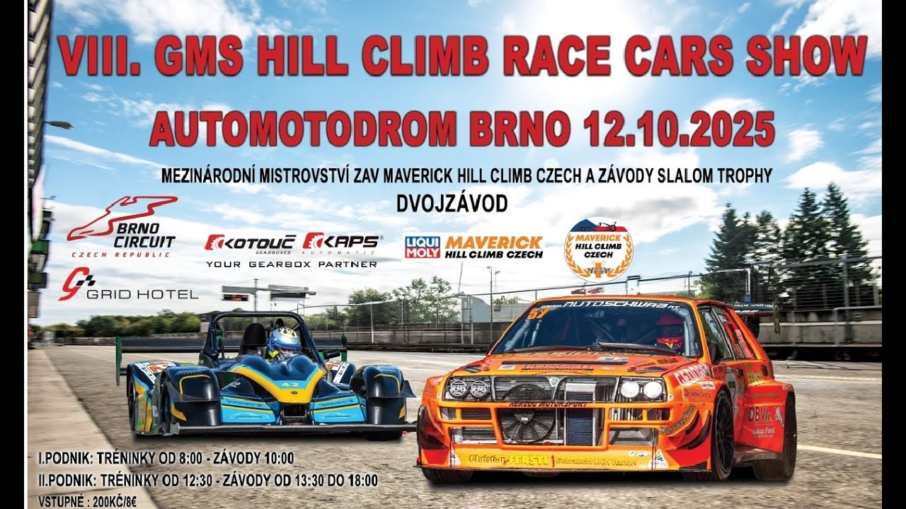 VIII.GMS – RACE CARS SHOW AUTOMOTODROM BRNO  12. 10. 2025