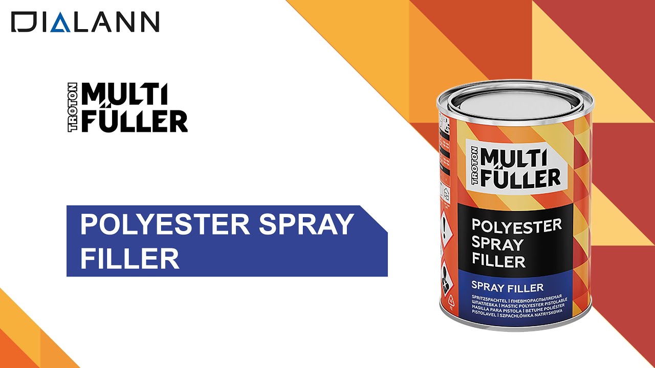 Mastic pistolable POLYESTER SPRAY FILLER | TRO2363