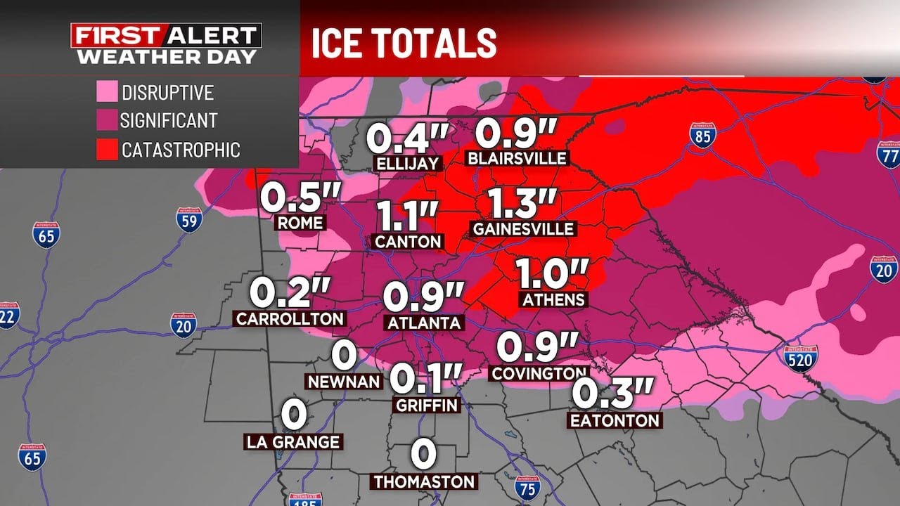 First Alert Weather: Devastating ice accumulation bound to cause widespread damage