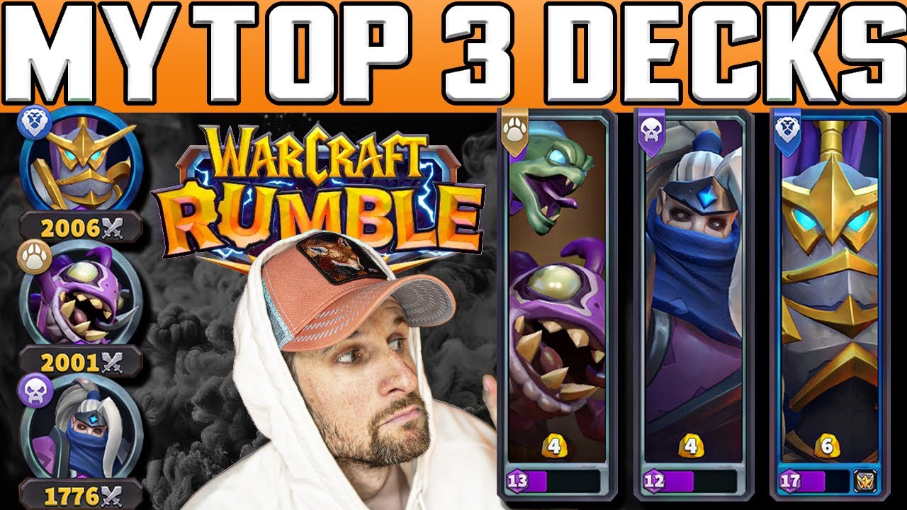 My TOP 3 WARCRAFT RUMBLE DECKS