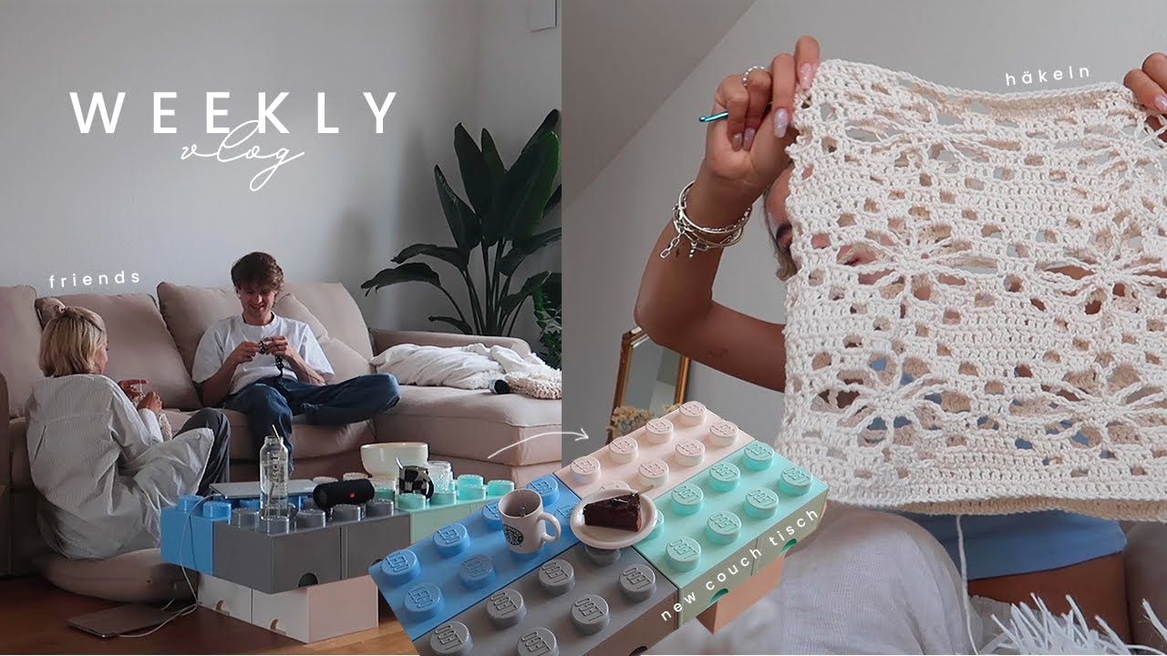 TWO WEEKS// berlin apartment updates, endlich Waschmaschiene, crocheting & friends
