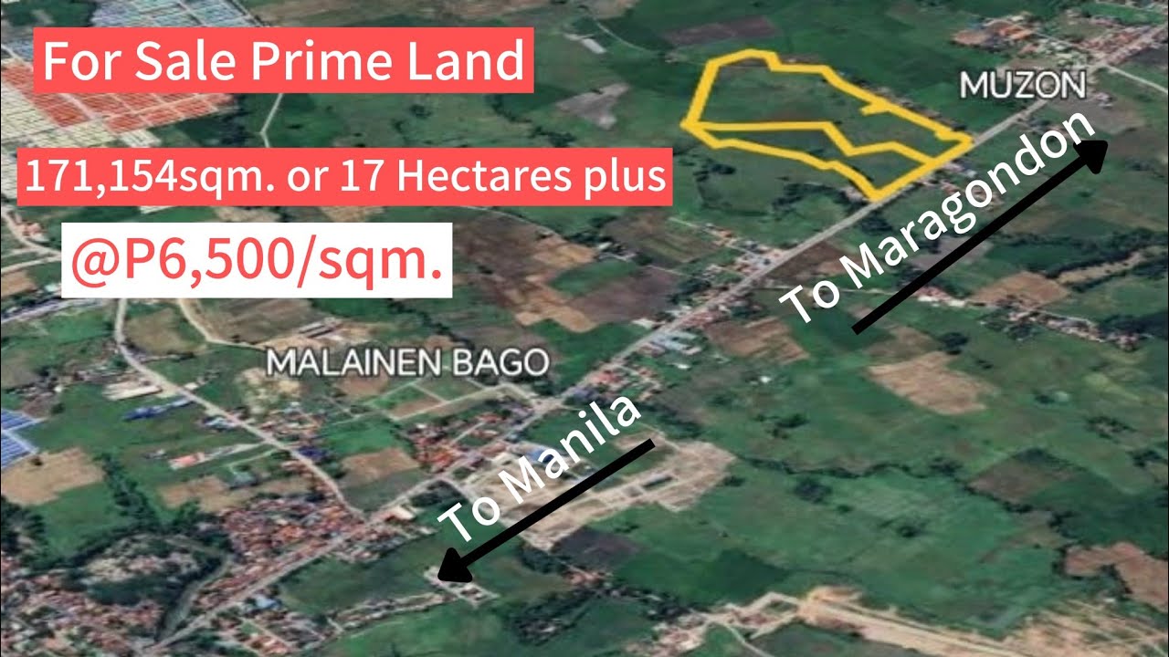 Muzon Naic, Cavite Commercial Land for sale 171,154sqm or 17 Has plus w/ 300m wide Frontage