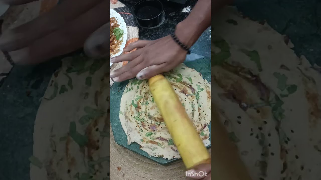 pyaj lacha Paratha & tomato chutney| घर में बोल रहे है, कितना testy दिखा रहा है 