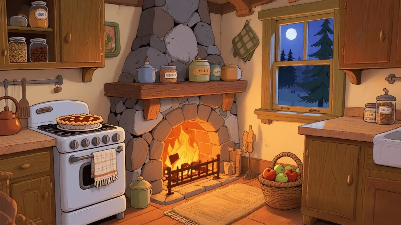 A 1940s Kitchen &mdash; Soft Oldies from Another Room, Warm Stove and the Scent of Freshly Baked Bread