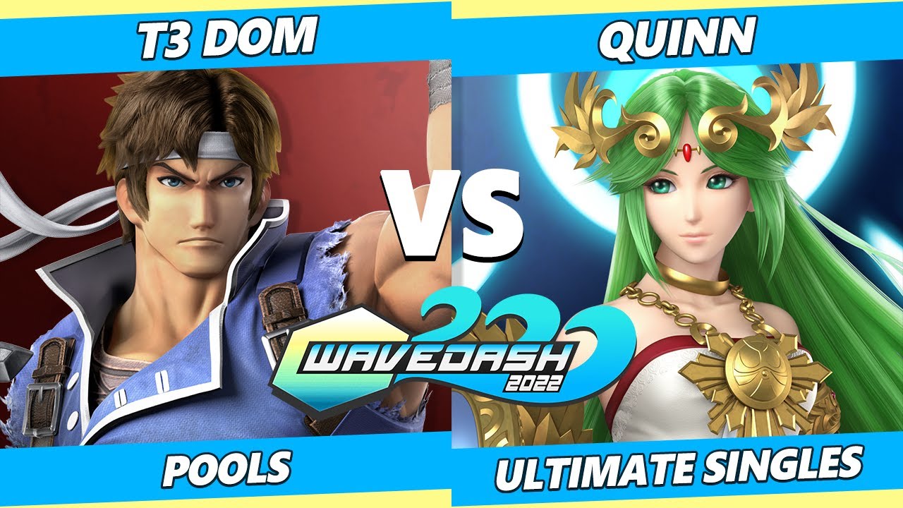 Wavedash 2022 - T3 Dom (Richter) Vs. Quinn (Palutena) SSBU Ultimate Tournament