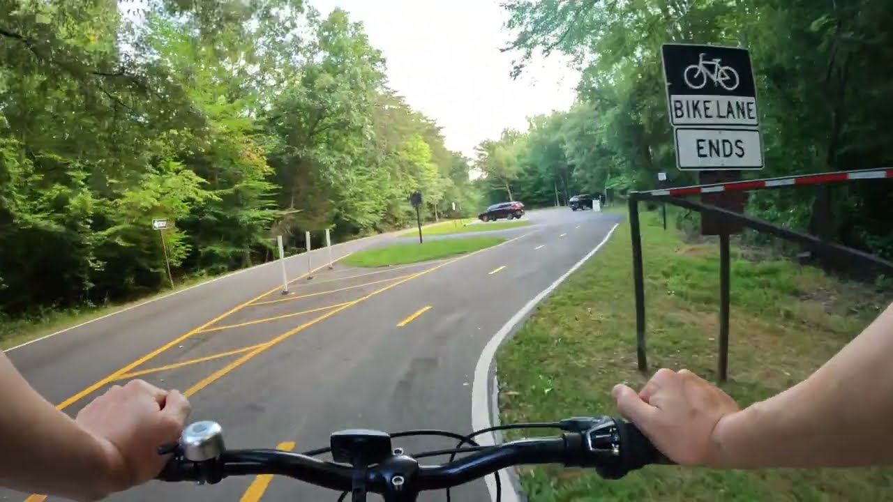 Biking Prince William Forest Park - Scenic Drive Bike Lane and Lake One Fire Road (unpaved)