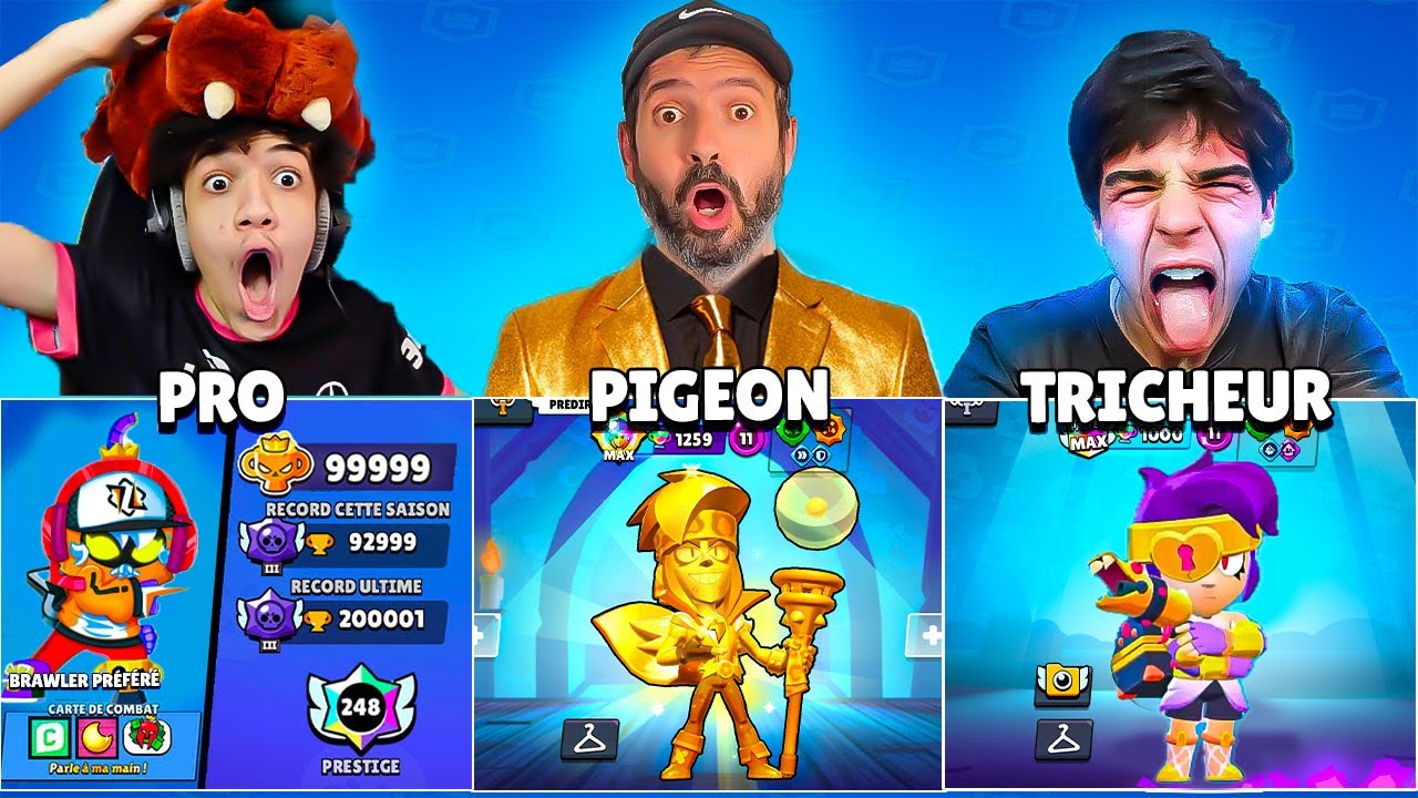 QUI A LE COMPTE le PLUS RARE de BRAWL STARS vs un TRICHEUR et un JOUEUR PRO 🔥 ft. Youyou & Croshoot