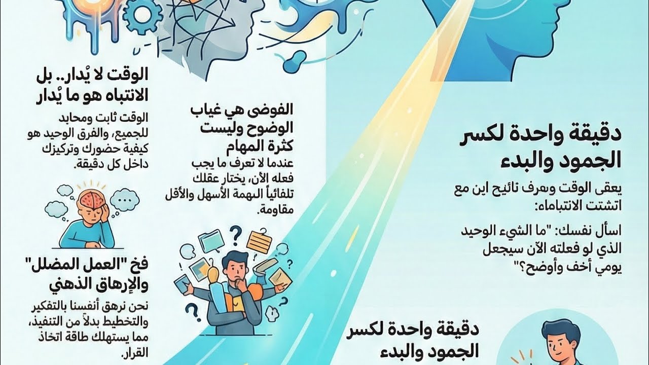  كتاب «كيف تنظم حياتك في 60 دقيقة» 