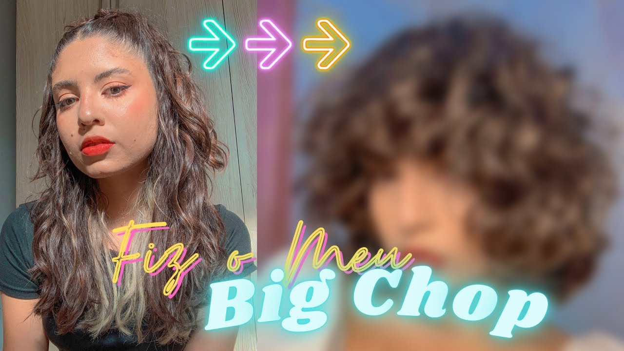FINALMENTE fiz o meu BIG CHOP com 1 ano e 2 meses de transição capilar #shaggycut | Evelyn ✨
