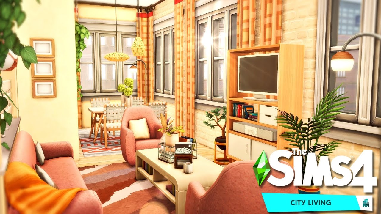 Small Family apartment || City Living  || The Sims 4  Speed Build - NO CC