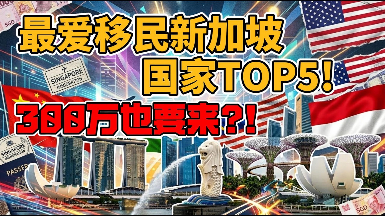 最爱移民新加坡的5个国家曝光！最难拿的绿卡，最贵的入场券：为什么小国新加坡这么受欢迎？
