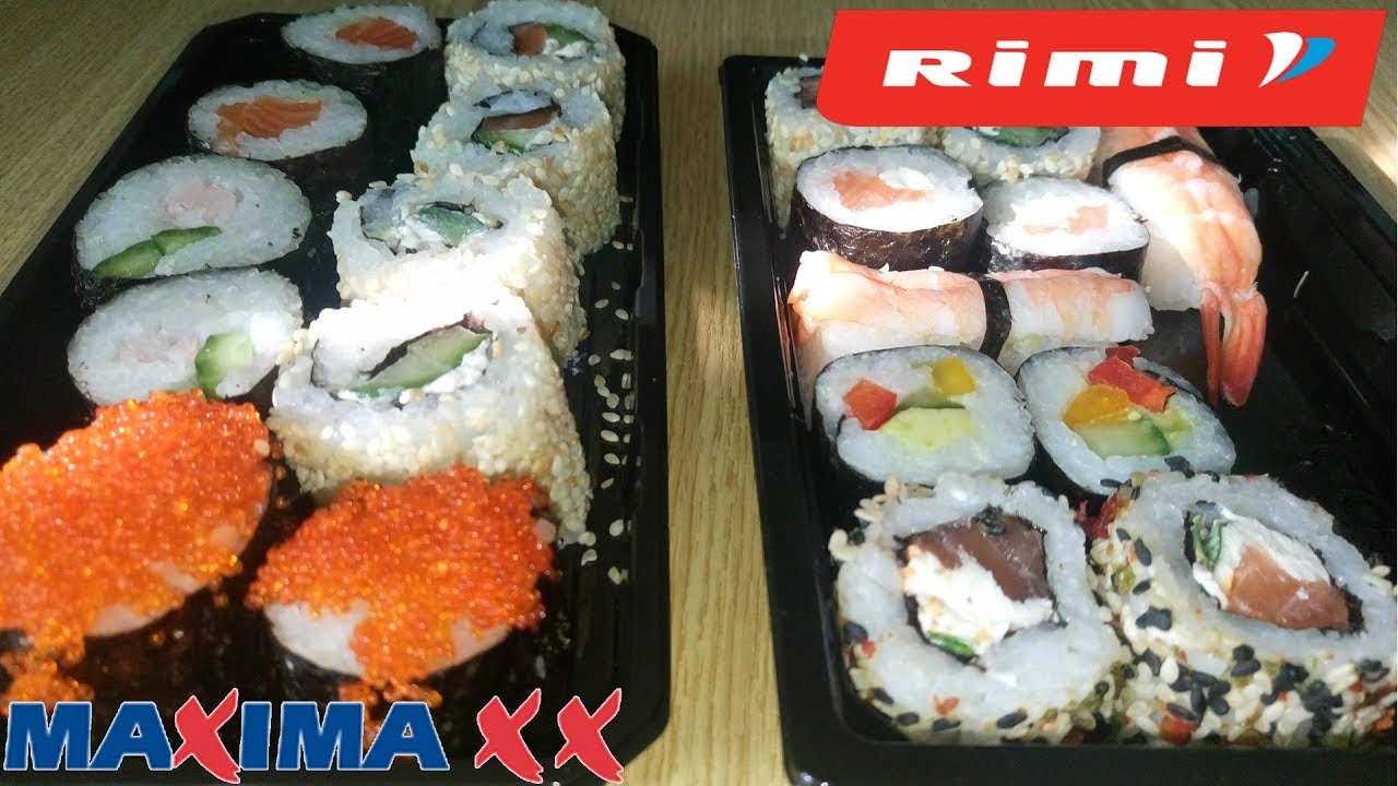 MAXIMA vs RIMI SUSHI |salīdzinam analogus produktus|EP.2