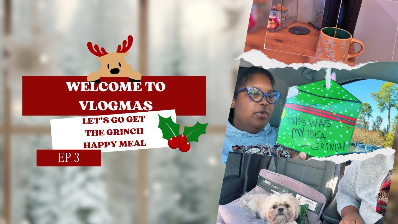 Vlogmas 2025 Ep 3| Unboxing the Grinch box from McDonald’s| Hauling some of my Black Friday finds 🌲🎁