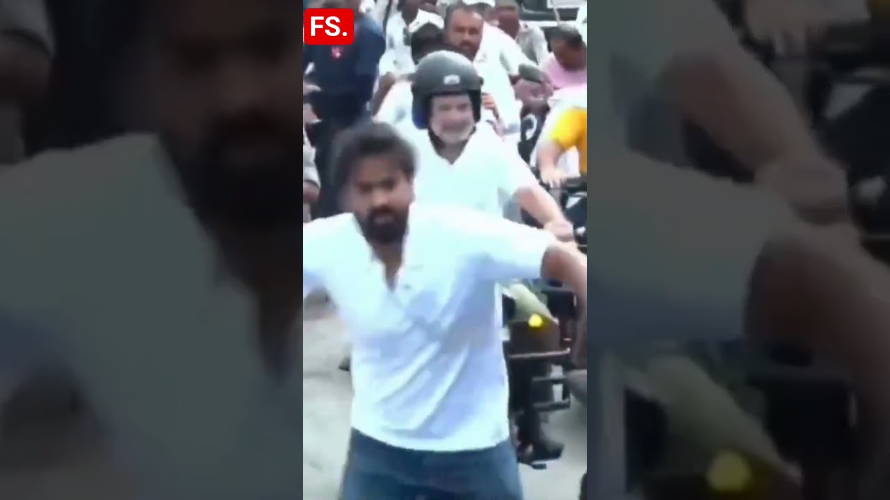 Man tries to approach RahulGandhi during 'Voter AdhikarYatra