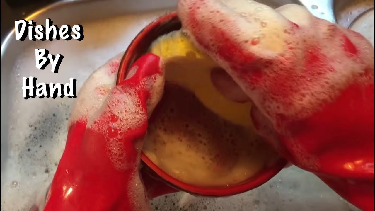 ASMR Special Request/Washing dishes by hand (No talking) Turn speakers down I think.