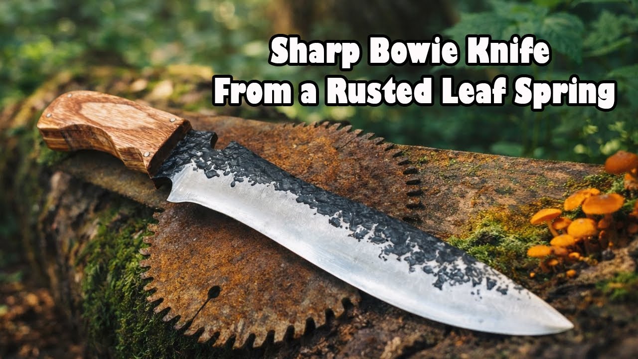 Make a Unique and Strong Knife From Rusty Truck Springs