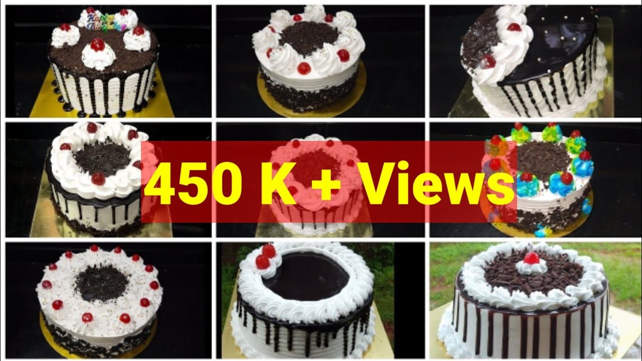 10 Black forest Eggless Cake Recipe | Black Forest Cake | Black forest Cake Design |