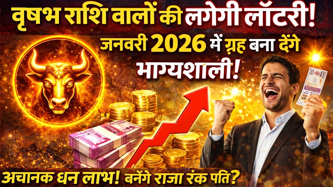 12 जनवरी के बाद वृषभ राशि की खुलेगी किस्मत! शुक्र देंगे बड़ा ब्रेक | Vrishabh Astro Guide
