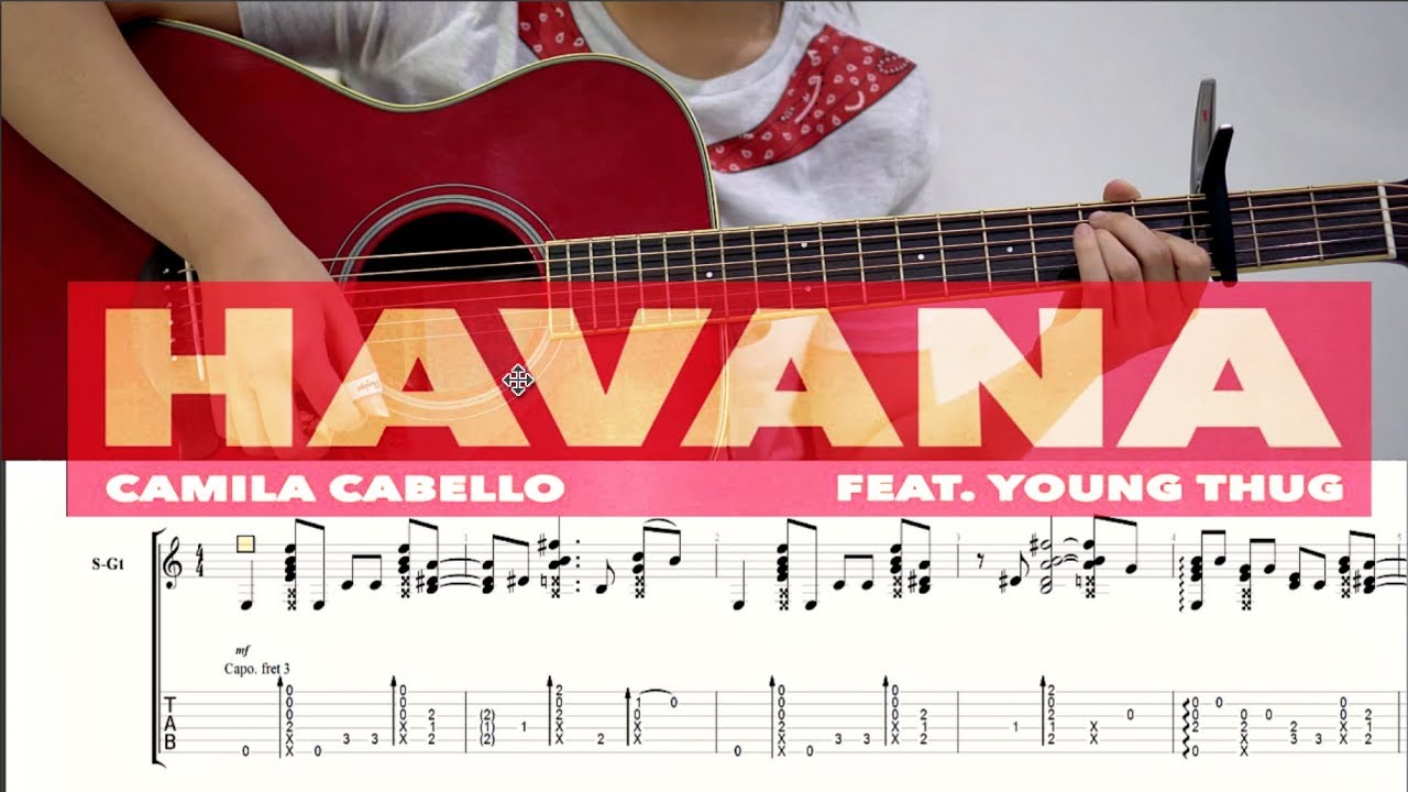 (Camila Cabello ft. Young Thug) Havana - Fingersyle Guitar TABS Video | Josephine Alexandra
