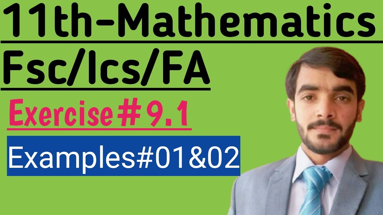 Fsc Math part 1 chapter 09 Exercise#9.1Examples 01&02|11th class Math Trigonometry|math4 world