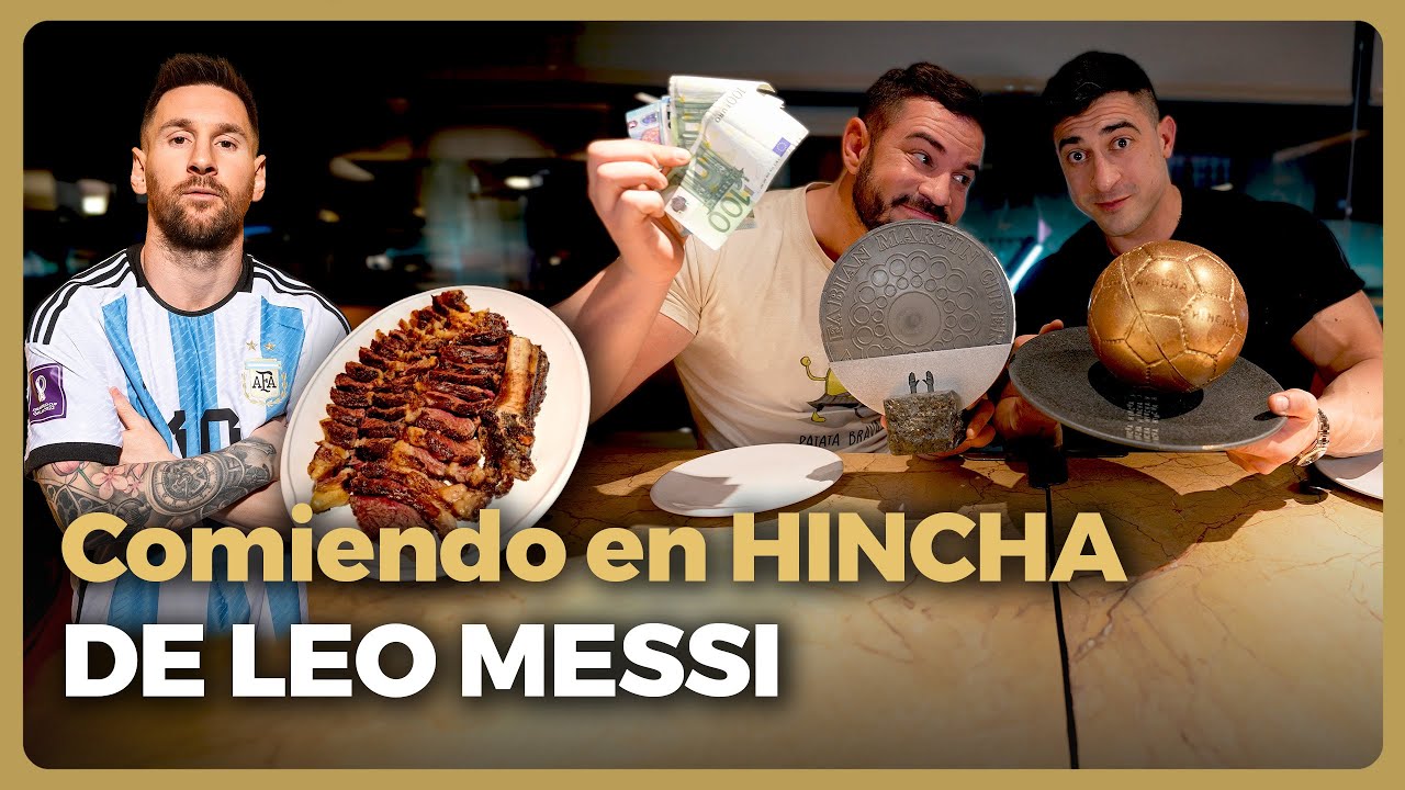 Probando el RESTAURANTE de MESSI con JORGE TABET (NO esperaba PAGAR TANTO)