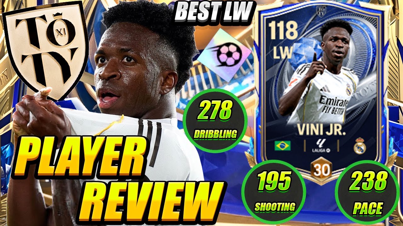 VINI JR IS ELECTRIC! ⚡🔥 113 Team Of The Year/TOTY Vinicius Jr Player Review! BEST LW! &ndash; FC Mobile 26